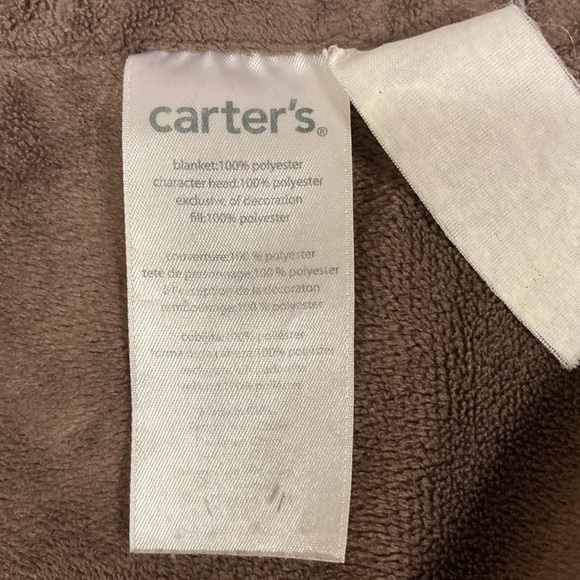 Carters 2016 green brown monkey lovey security blanket - Picture 6 of 6